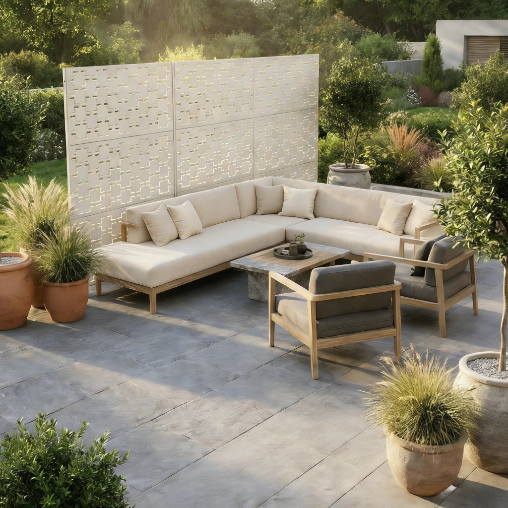 Pannello Divisorio Basciano Struttura Traforata in Acciaio 180 x 120 cm - Cachi casa.pro