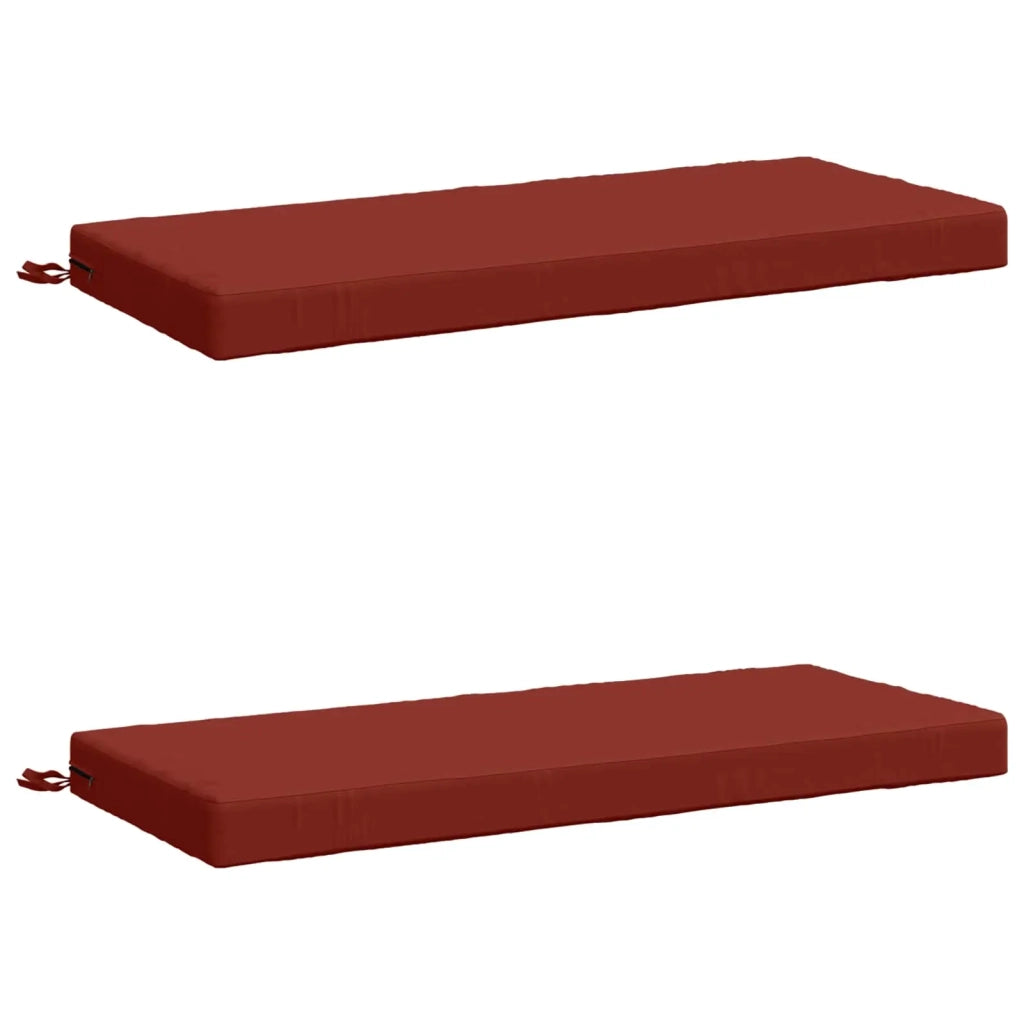 Cuscini per Panchina a 2 Pezzi SOEST 2 pz 100% Poliestere Rosso 950199
