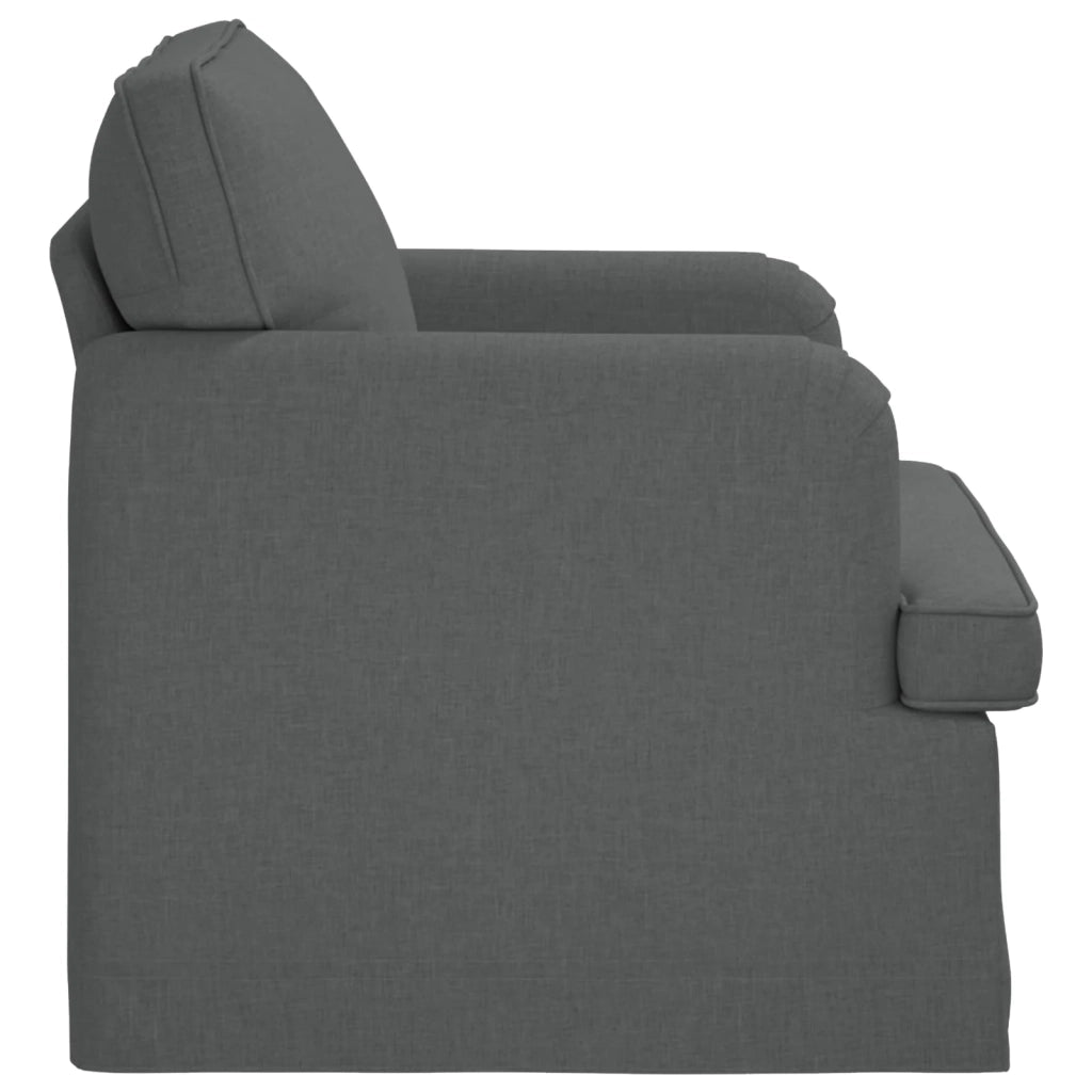 Divano | Divano da soggiorno | Sofa Grigio scuro 84 x 80 x 85 cm Tessuto