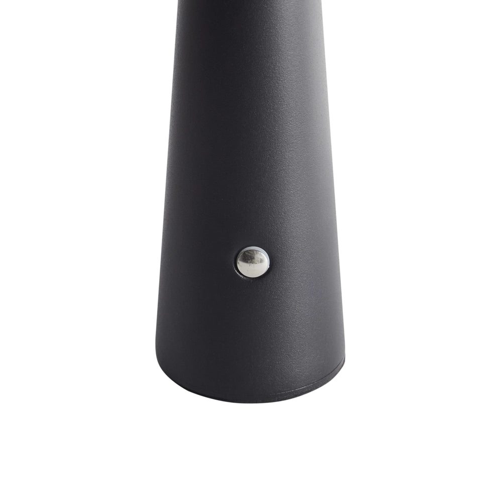 Lampada da tavolo in ferro con luce LED wireless fungo nero stile moderno