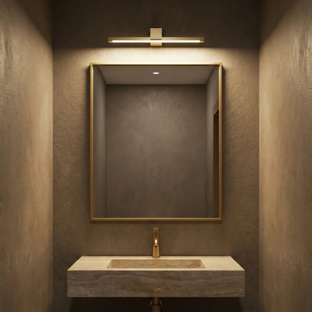 Applique Da Bagno Led Swe043-1w 40cm Gold Brush