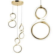 Lampada A Sospensione Led G073-3cpr Gold