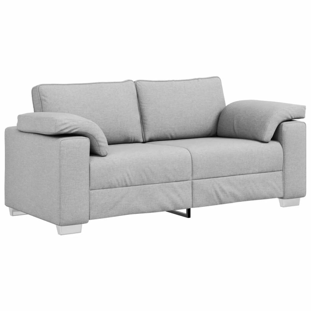 Divano a due posti Grigio Nuvola 180 cm Tessuto 4105235