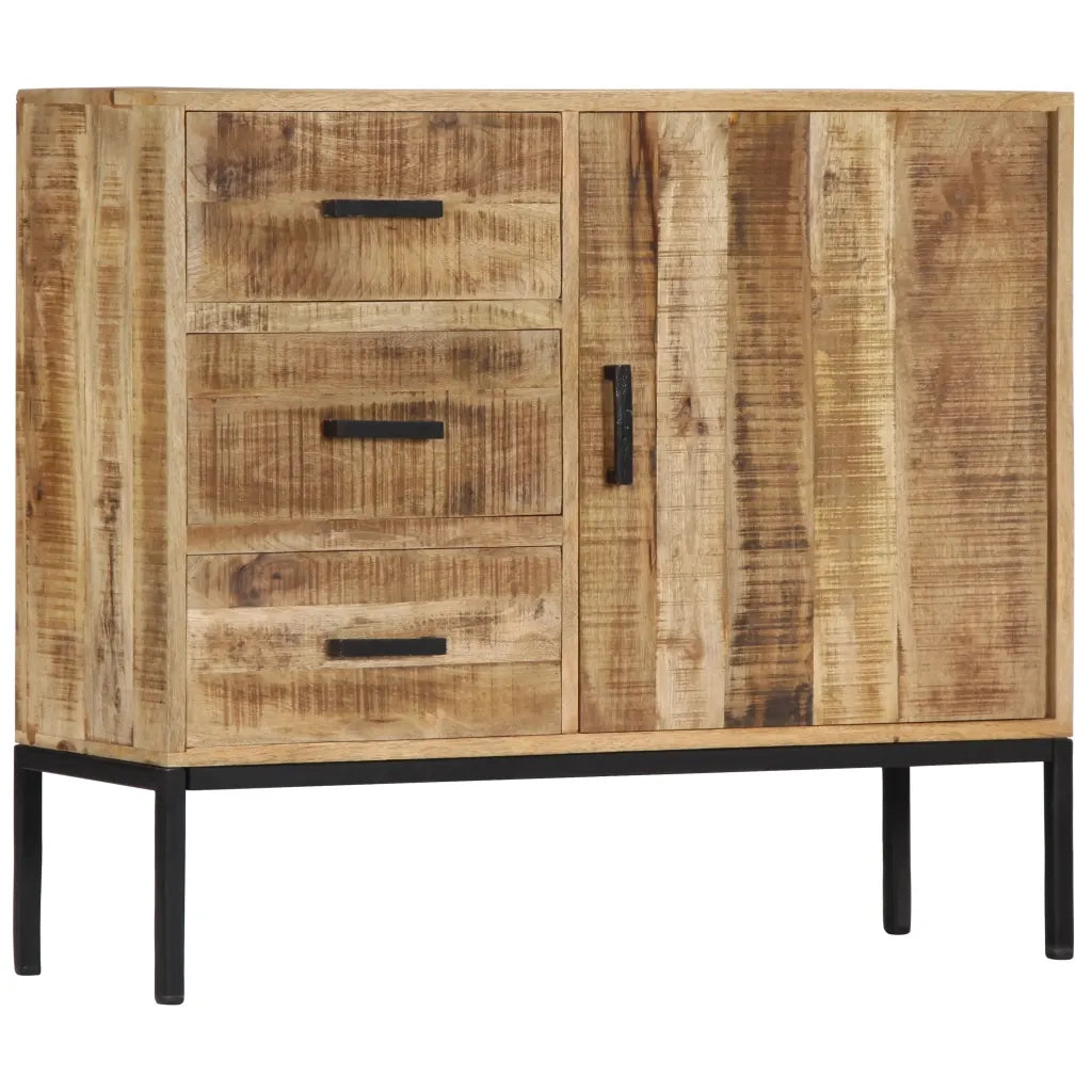 Credenza | Madia | Buffet da pranzo | Armadio da pranzo 88x30x71 cm Legno Massello di Mango