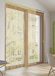 Tenda Antimosca Antirumore Caduta Pannello Porta Finestra Casa Multistring Silver - 100x200 - Crema