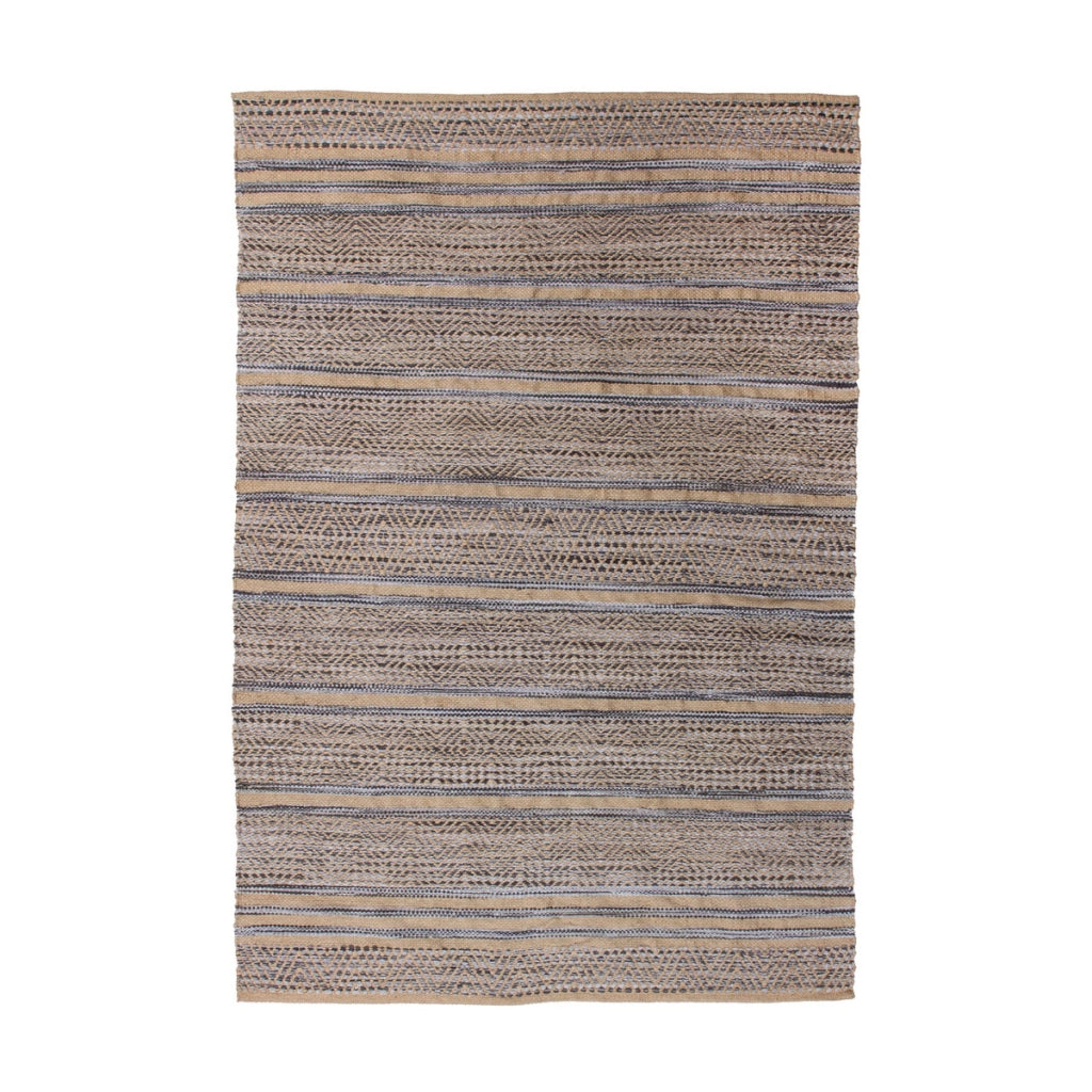 Tappeto Sienna 800 in juta e cotone grigio