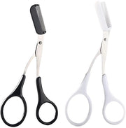Kit di trimmer ciglia sopracciliere - Trimmer ciglia sopracciliere con lama - Trimmer ciglia sopracciliere con lama a lama - Fatta di acciaio inossidabile - 12,5 cm - 2 pezzi