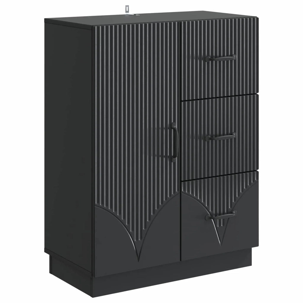 Credenza Nero 66 x 34,5 x 87 cm Legno ingegnerizzato 895316