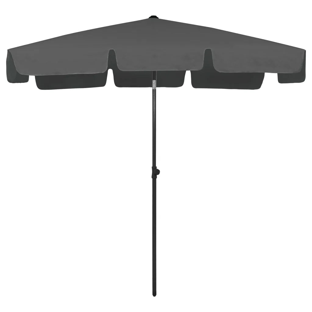 Ombrellone da Spiaggia Antracite 200x125 cm  cod mxl 25473