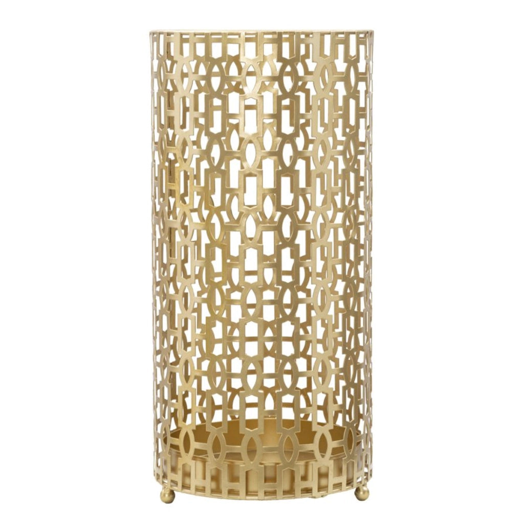 Porta Ombrelli VKH333, Oro, Metallo, 22,5x22,5x47,5 cm
