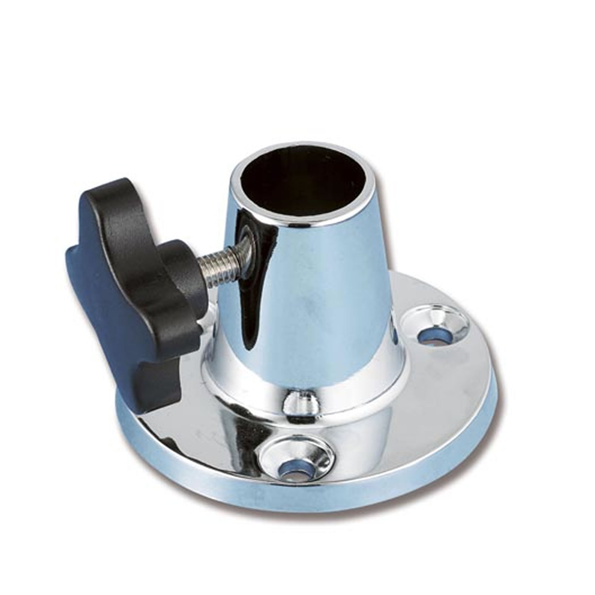 Basetta attacco proiettore ottone cromato