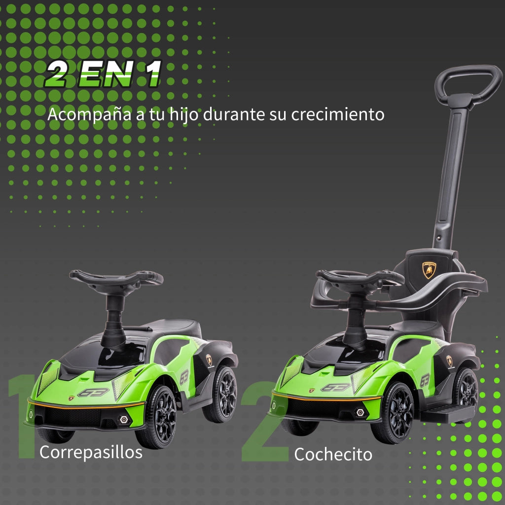 Andatore 2 in 1 per Bambini ¨C zephmum ¨C Verde e Nero 86.5x40x89.5 cm