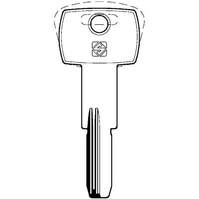 CHIAVE PUNZONATA IBFM IBF3R SILCA - OTTONE NICHELATO- 5 pezzi