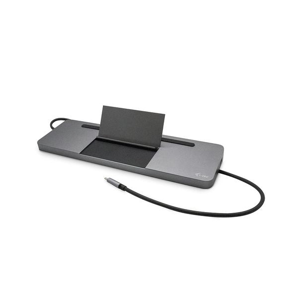 I-tec metal usb-c ergonomic 4k 3x display docking station + power delivery 85 w - C31FLATDOCKPDPRO