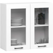 Vetrina da cucina sospesa AKORD OLIWIA Bianca 80 cm 2 porte 80x30,5x72 cm