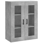 Mobiletto a muro di design pratico e spazioso 69,5 x 34 x 90 cm in legno composito grigio cemento 02_0048632