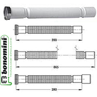 Bonomini tubo racorapid con ghiera metallo 1'1/2 x mm 40
