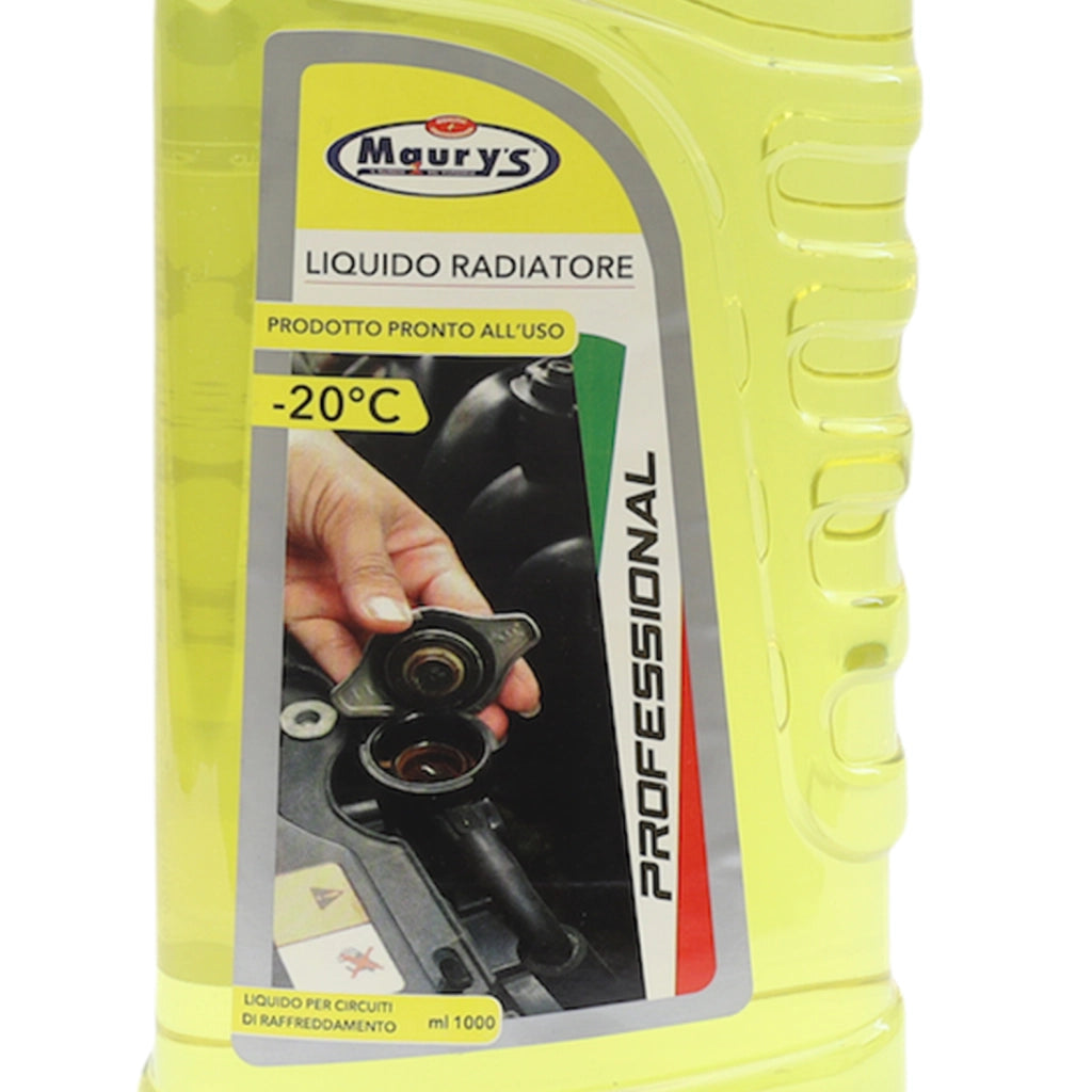 KIT SET  2 PZ LIQUIDO PROFESSIONALE PER RADIATORE GIALLO PER RAFFREDDAMENTO 1 LT
