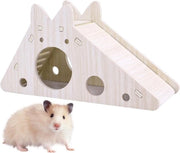 Casetta per hamster con scala e toboga - Nascondiglio per ratti - Giochi per piccoli animali - Accessori per gabbia per roditori - Gabbia per piccoli animali da realizzare da sé