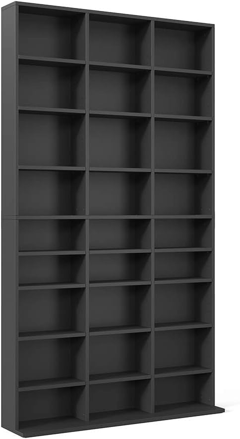 Scaffale porta cd Jukebox, Bianco, 102 x 178 cm