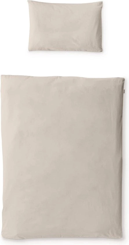 Set di lenzuola di riscaldamento, 100% cotone biologico, Standard 100 di Oeko-Tex, 100 x 135 cm + 40 x 60 cm, Beige