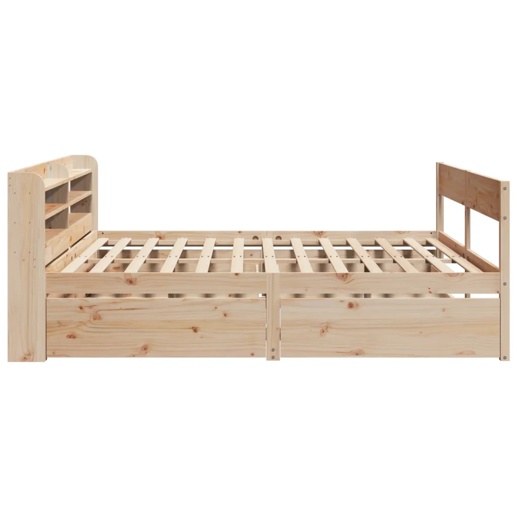 Letto senza Materasso 200x200 cm in Legno Massello di Pino 3307110