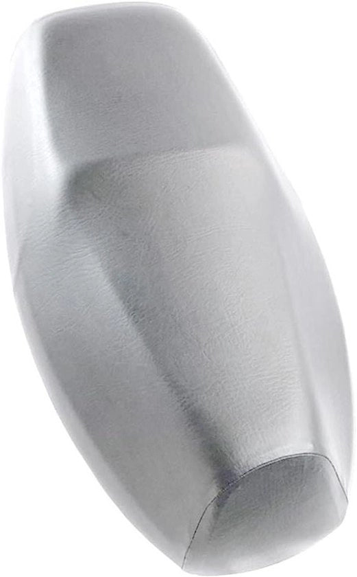 Sella Moto Universale in Pelle - Impermeabile e Respirante - Dimensione XL - Colore Argento