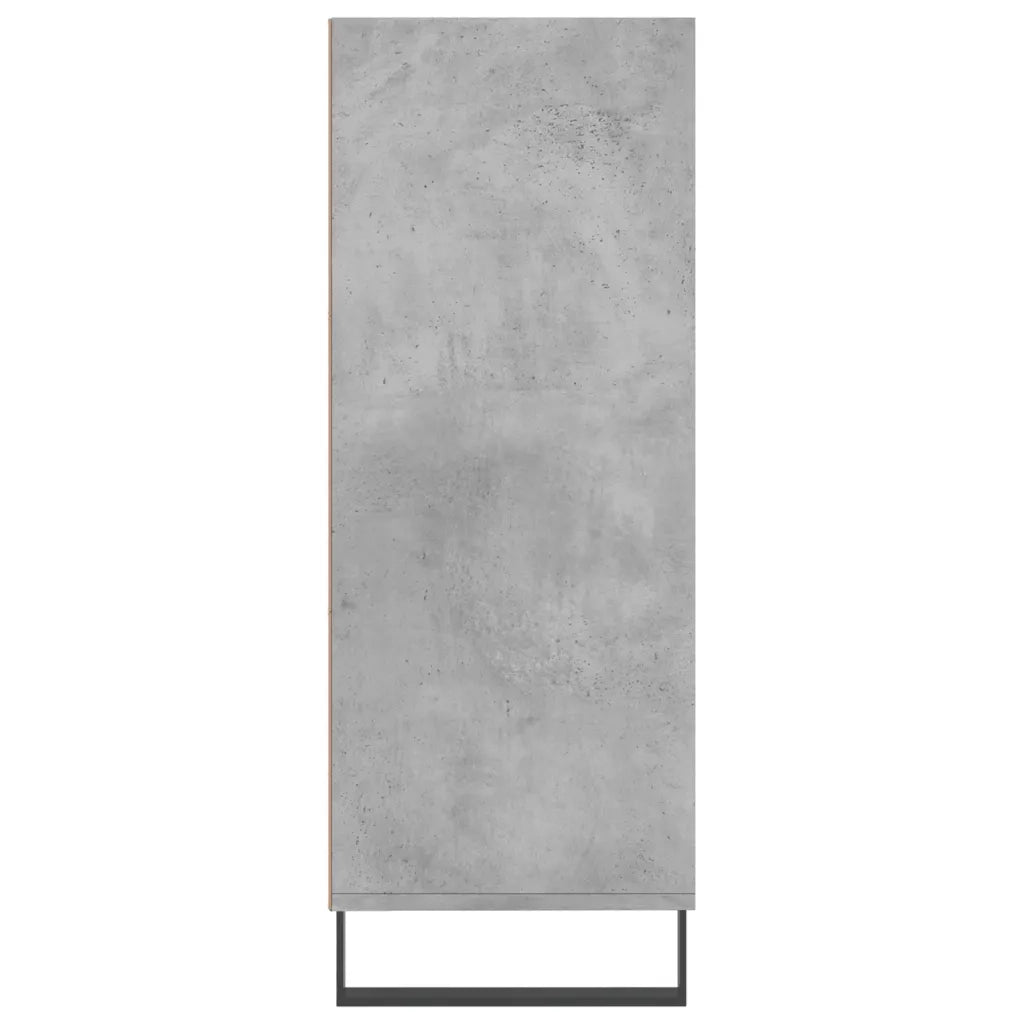 Scaffale Grigio Cemento 69,5x32,5x90 cm in Legno Multistrato 828392