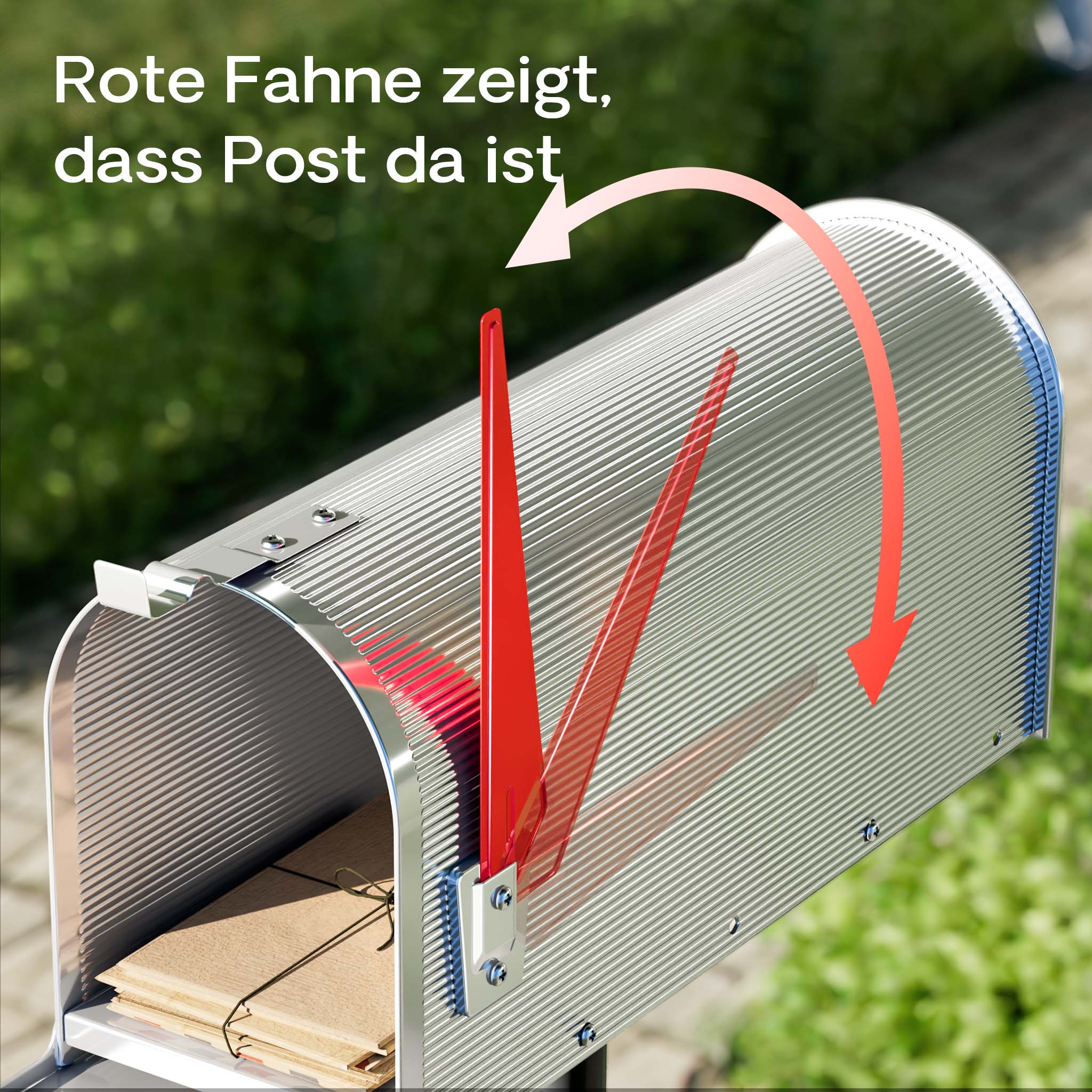 Cassetta postale americana in acciaio zincato grigio con materiale di montaggio