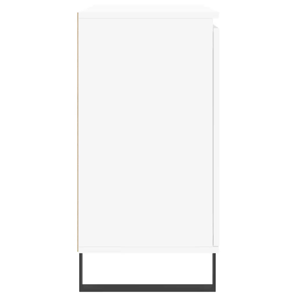 Credenza Bianca 101,5x35x70 cm in Legno Multistrato 827212