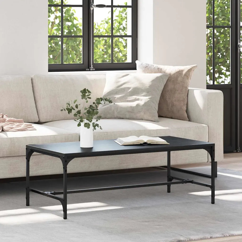 Tavolino da salotto | Tavolino da caff¨¨ | Tavolino da Soggiorno Rovere Nero 100 x 50 x 35 cm