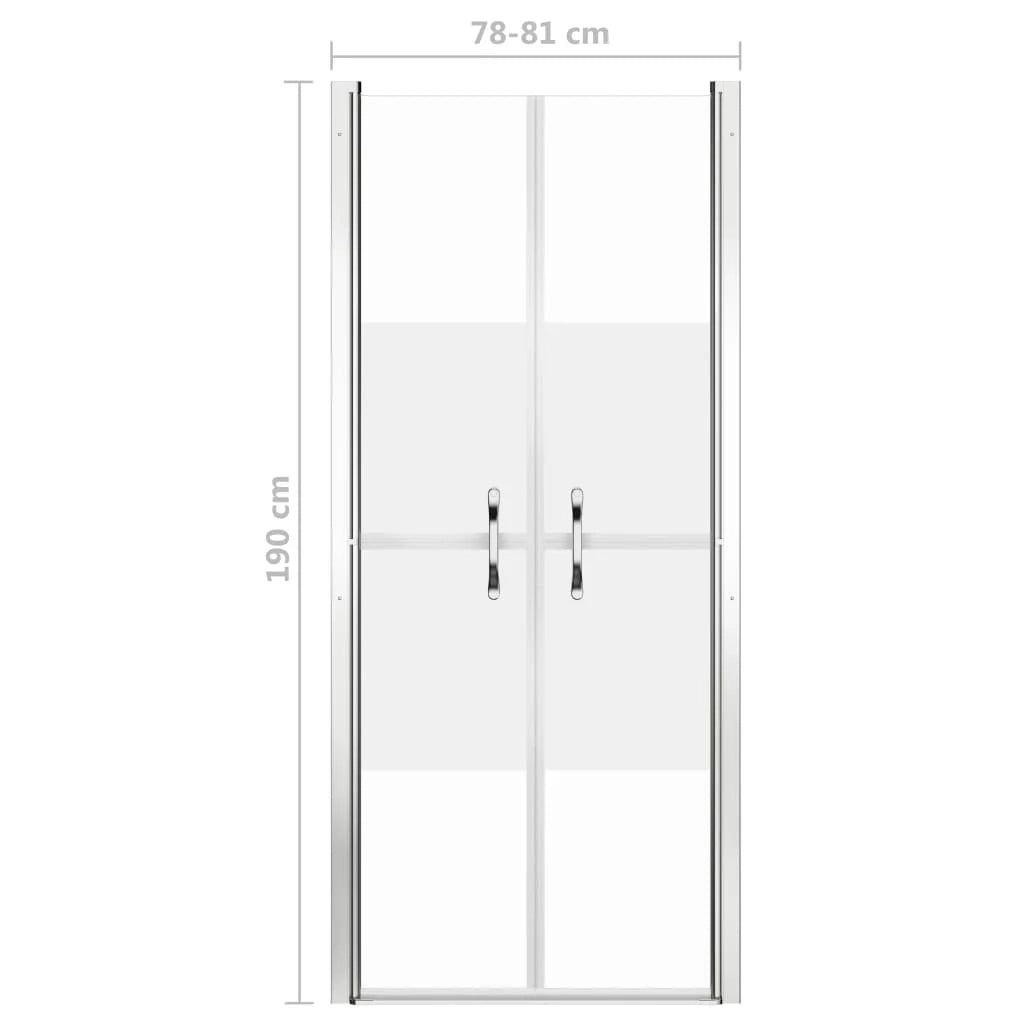 Porta doccia per bagno WC cabina doccia interno casa ESG 81x190 cm semi-satinato 02_0001993