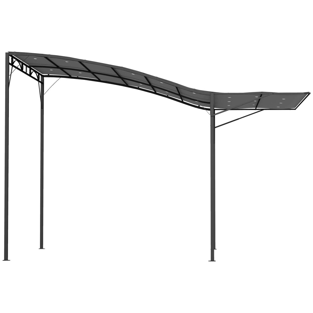 Gazebo con tetto apribile ¨C zephmum ¨C Grigio scuro 3x2.5m