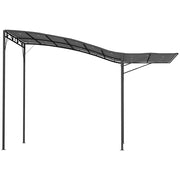 Gazebo con tetto apribile ¨C zephmum ¨C Grigio scuro 3x2.5m
