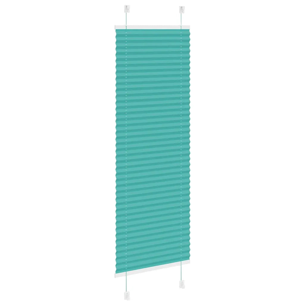 Tenda Plissettata Verde petrolio 45x150 cm Larghezza Tessuto 4015387