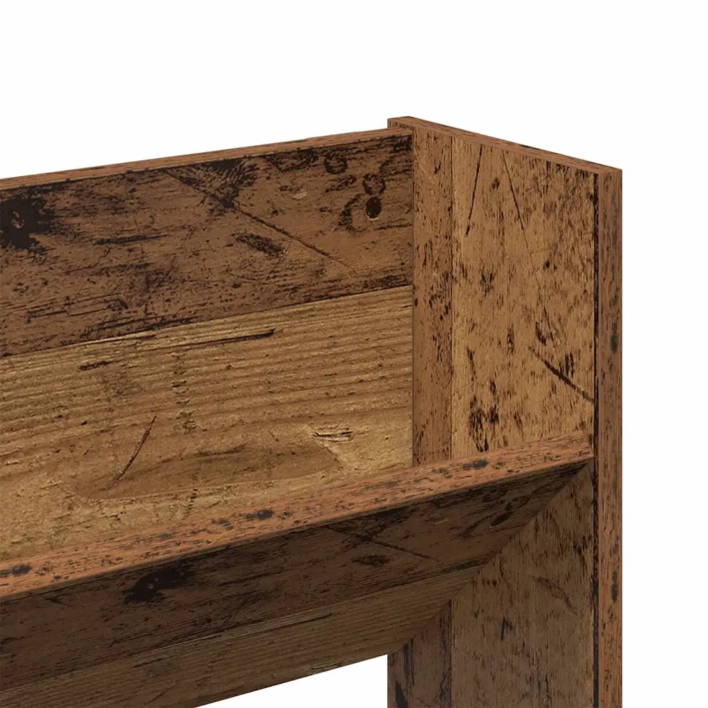 vidaXL Armadi per scarpe da muro 2 pcs Legno vecchio Legno multistrato