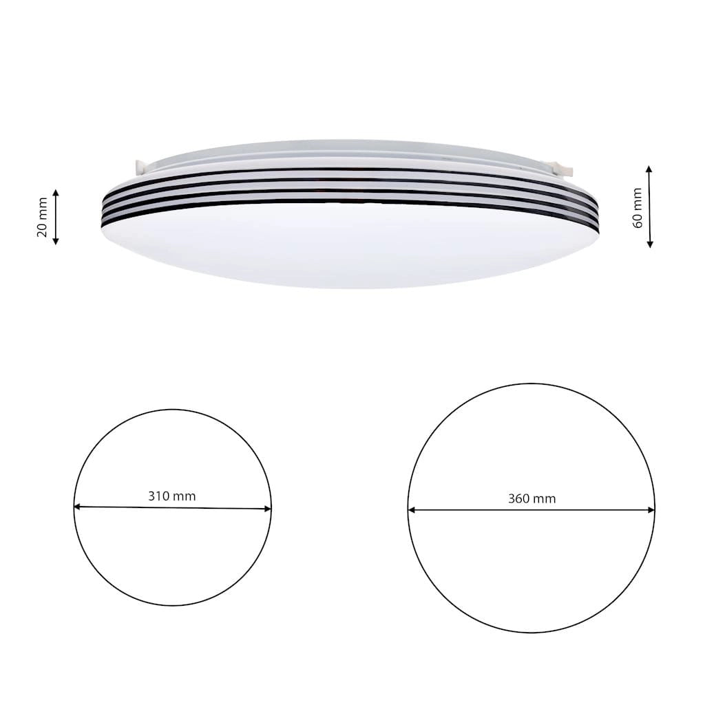 Plafoniera LED Siena Milagro 25W 2500lm CCT telecomando