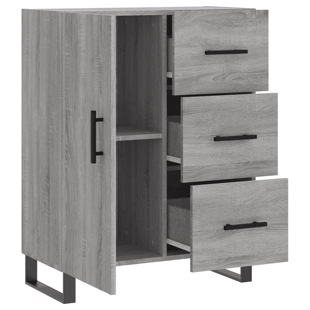 Credenza | Madia | Buffet da pranzo | Armadio da pranzo Grigio Sonoma 69,5x34x90 cm in Legno Multistrato