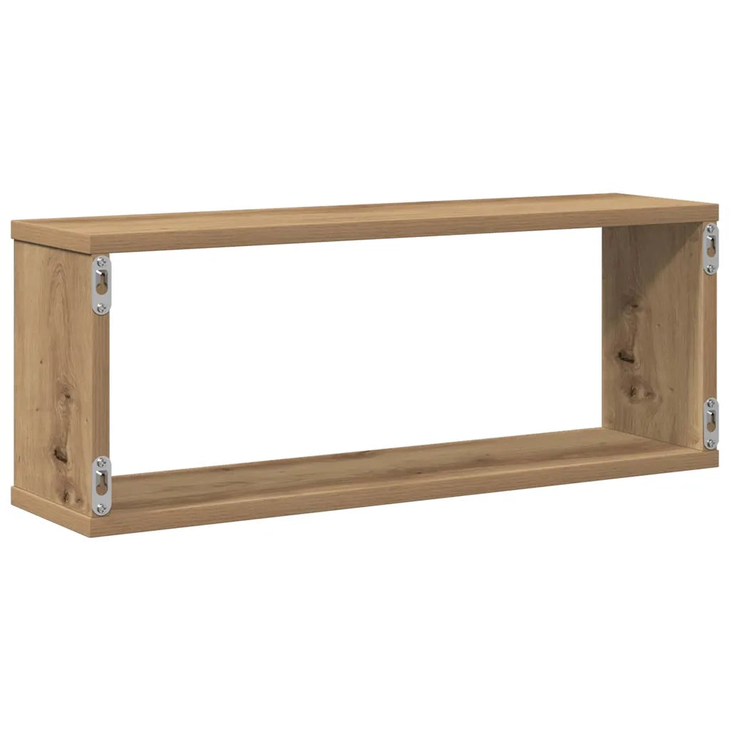 Mensole Parete a Cubo 4 pz Artigianale 30x15x30 cm Truciolato 856590