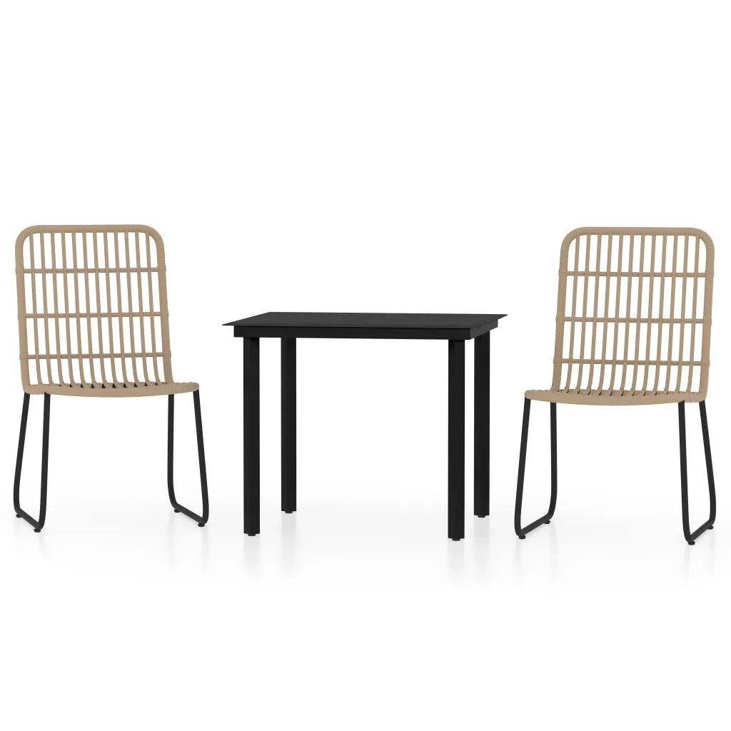 Set Mobili da Pranzo da Giardino 3 pz Rovere cod mxl 34660