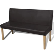Panca/panca 139,5 cm materiale sintetico marrone scuro 02_0010910