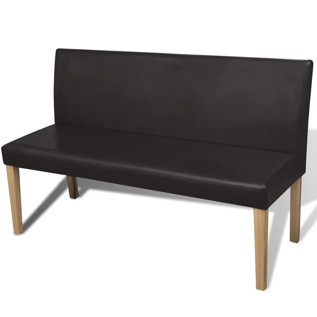 Panca/panca 139,5 cm materiale sintetico marrone scuro 02_0010910