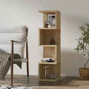 Biblioteca Cissone, Libreria 3 Ripiani, 27x25x95h cm Marrone Rovere