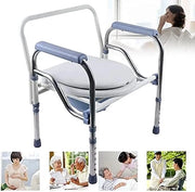 Postolette Toilette - Regolabile in altezza - 65 a 75 cm - Antiscivolo - Portata massima 150 kg - Acciaio inossidabile e Plastica