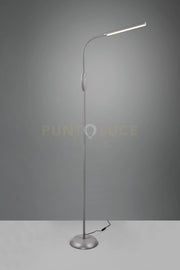 TORO PIANTANA LED 5W 700lm, 3000+4000+5000K GRIGIA FLESSIBILE TOUCH E TEMPERATURA DI COLORE DIMMERABILE H. 145CM