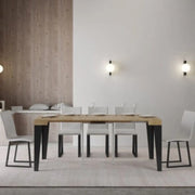 Consolle allungabile 90x40/196 cm Flame Small quercia natura gambe antracite