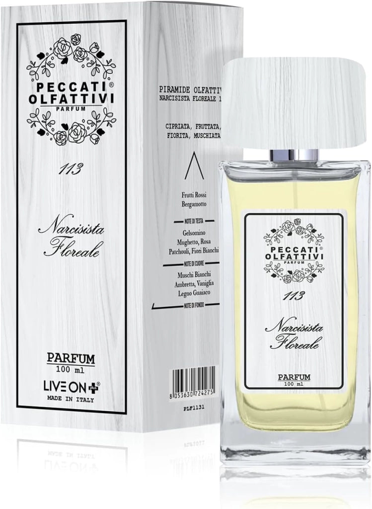 Peccati Olfattivi N.113 Profumo Donna Equivalente For Her – Parfum 100 ml con 30% Essenza Pura, Fragranza Femminile Intensa e Persistente, Profumo Ispirato all'Originale