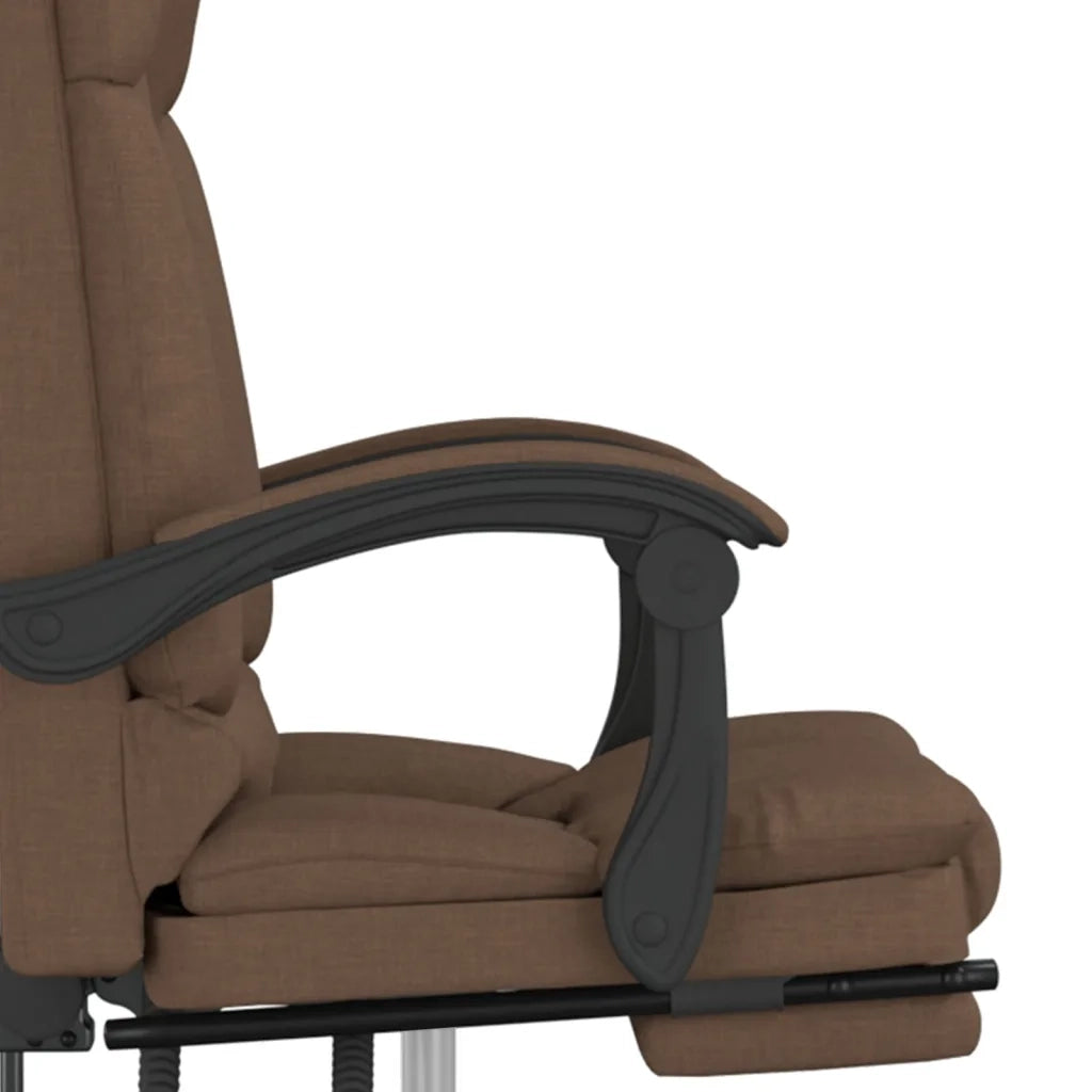Sedia da Ufficio Massaggio Reclinabile Marrone in Tessuto cod mxl 36048