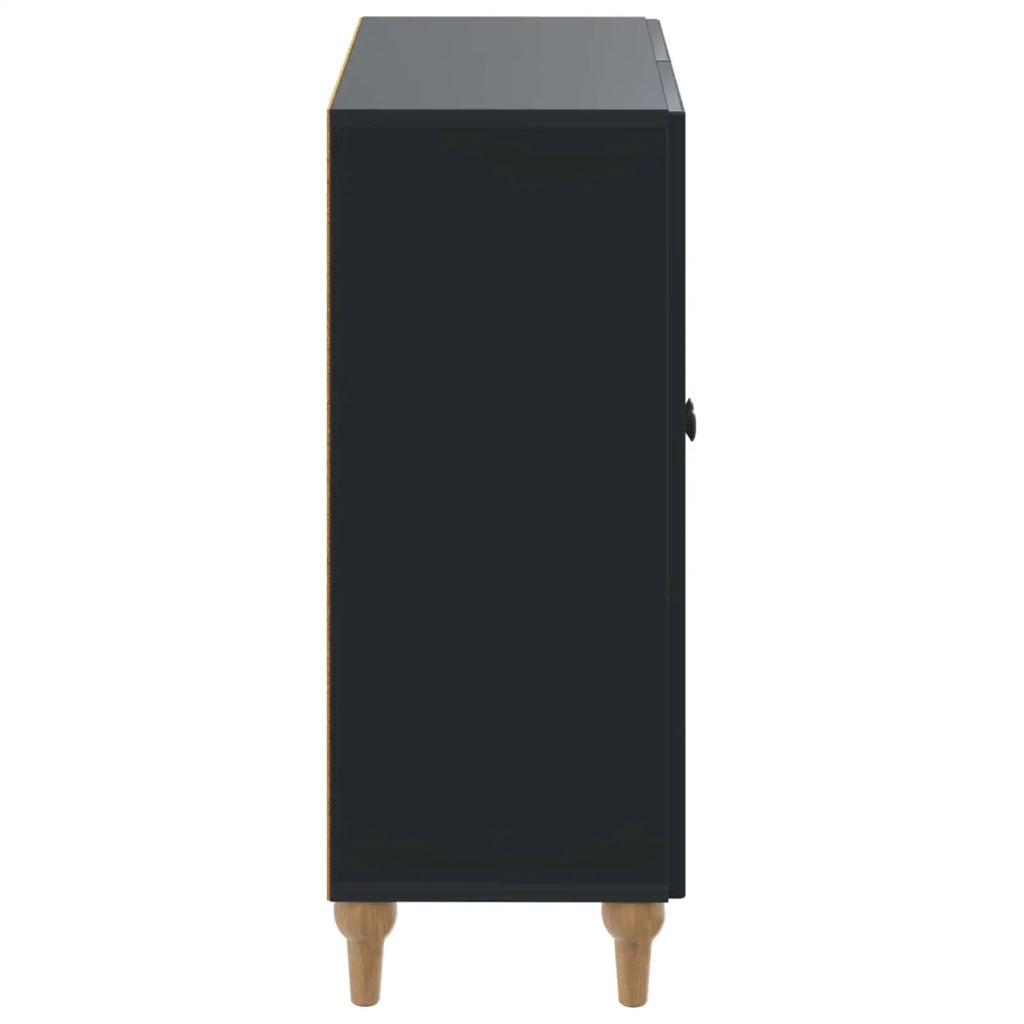 Mobiletto da Bagno ALKMAAR Nero 59,5 x 31 x 80 cm 896176