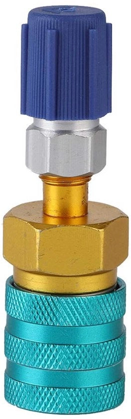 Adattatore rapido per refrigerante R134A da R1234YF - con chiusura rapida - sicuro e affidabile - duraturo - facile da collegare -